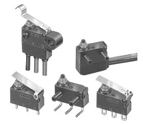 D2HW-BR231H Miniature Snap Action Switch  SPDT Simulated Roller Hinge Lever