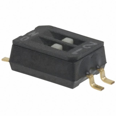 CHS-02TB COPAL Switch Slide OFF ON DPST Recessed Slide 0.1A 24VDC Gull Wing SMD T/R