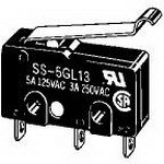 SS-5GL13 SMD DIP Switch Snap Action SPDT Simulated Hinge Lever 5A 250VAC